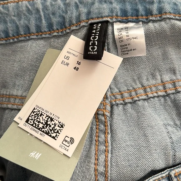 H&M JEANS (DIVIDE), WIDE HIGH, SIZE 16 - Picture 3 of 12